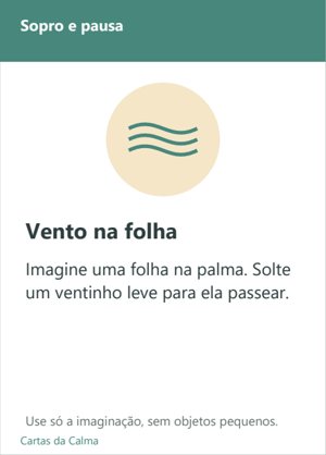 Carta das Cartas da Calma